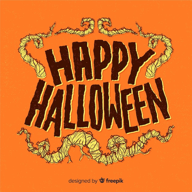 Lettering De Happy Halloween Vector Gratis