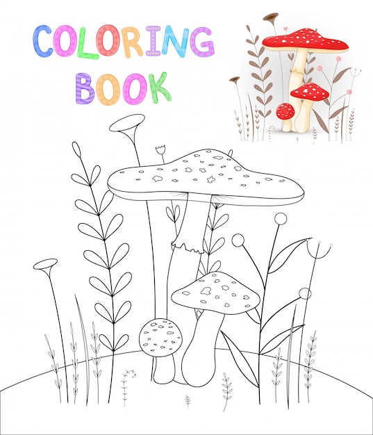 Libro Para Colorear Para Ninos Con Dibujos Animados De Animales