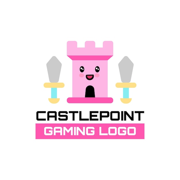 Lindo Logo De Juegos De Castlepoint Vector Gratis