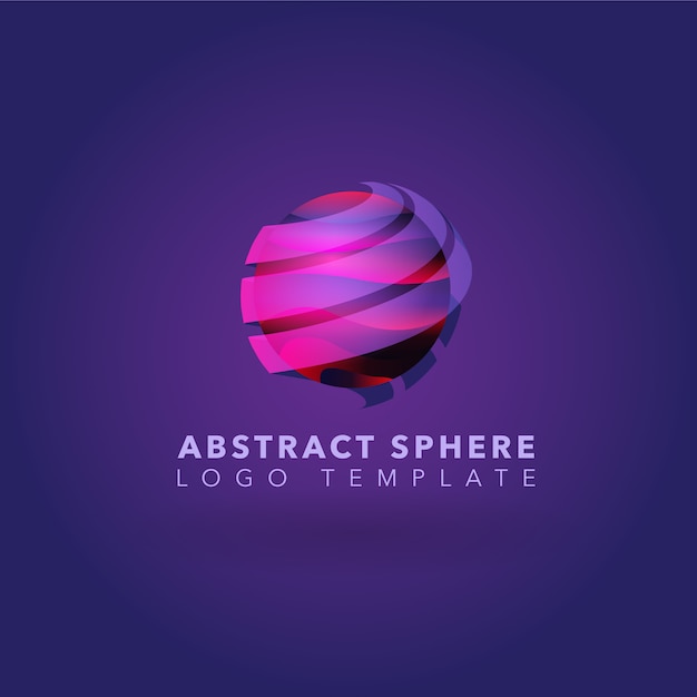 Logo Con Dise O De Esfera Abstracta Vector Premium