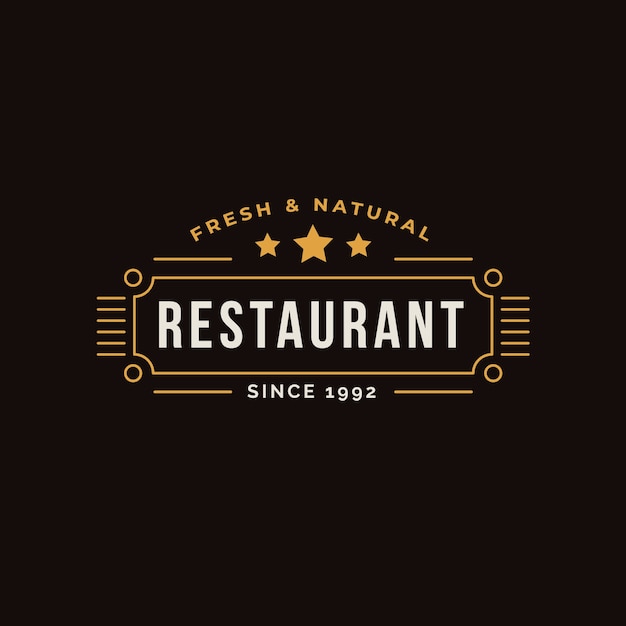 Logo De Restaurante Retro Vector Gratis 3517