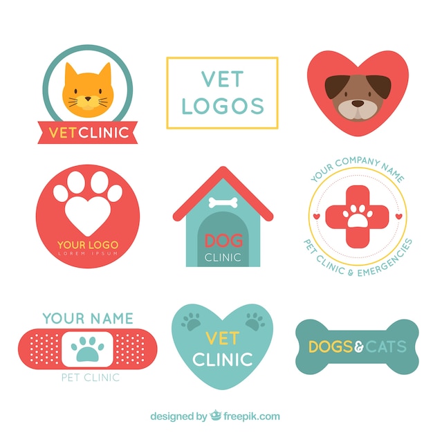 Logos De Clínica Veterinaria Descargar Vectores Gratis