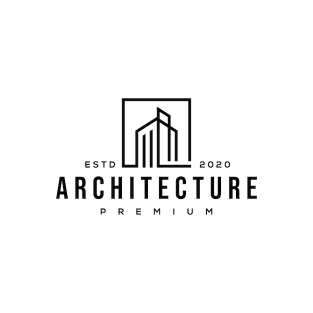 Logotipo De Arquitectura De Construccion Vector Premium