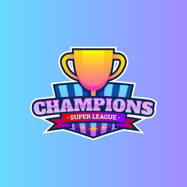 Logotipo De Champions League Sports Vector Premium