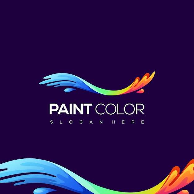 Logotipo De Color De Pintura Vector Premium My XXX Hot Girl