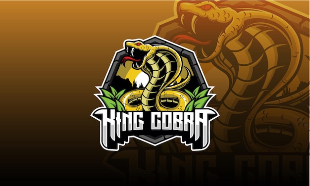 Logotipo De King Cobra Esport Logotipo Del Emblema De King Cobra