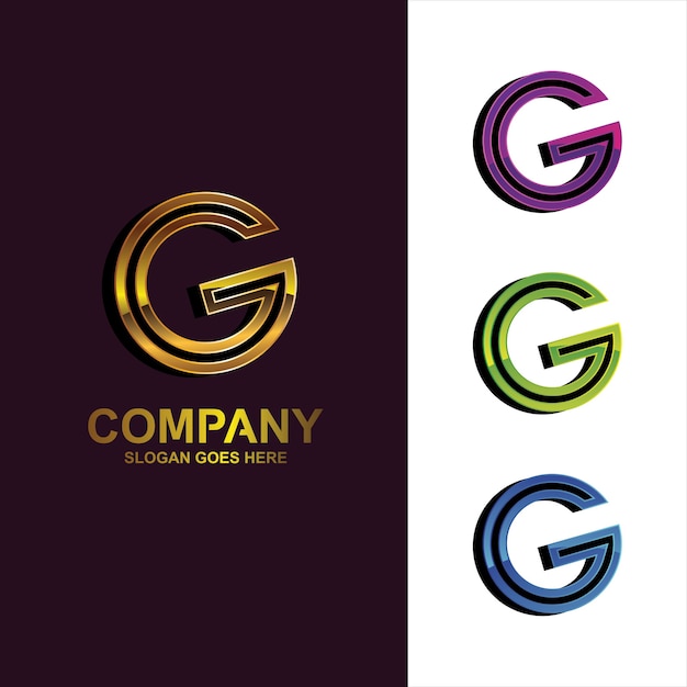 Logotipo De La Letra G Vector Premium