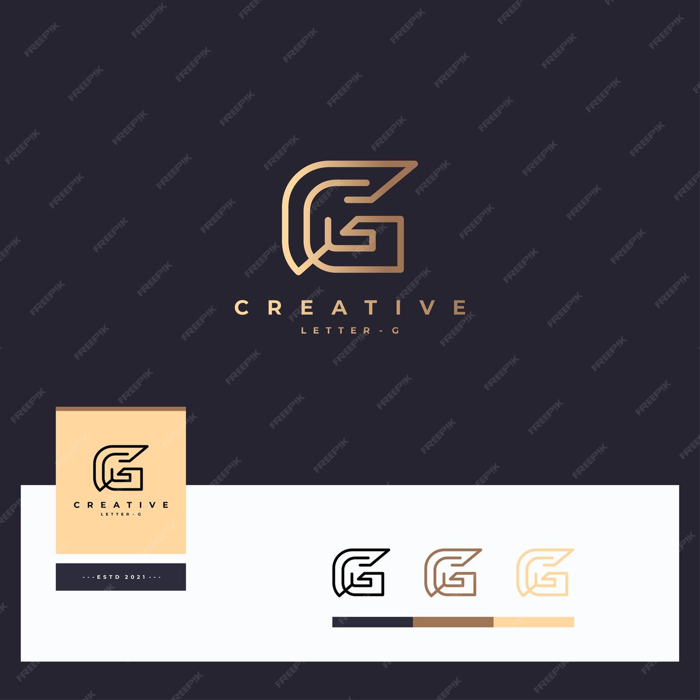 Logotipo De La Letra G Vector Premium