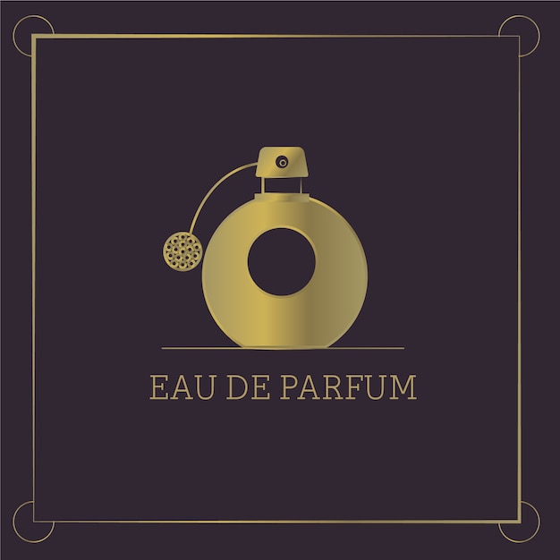 Logotipo de perfume con diseño de lujo. | Vector Gratis