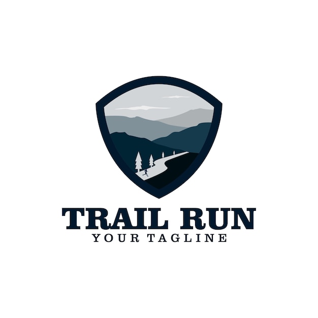 Logotipo De Trail Vector Premium