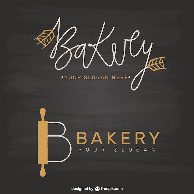 Logotipos Elegantes De Panaderia Vector Gratis