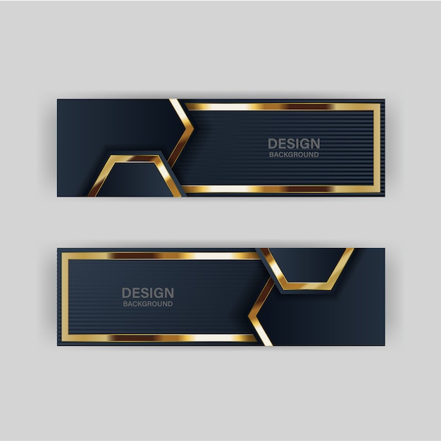 Luz de fondo de brillo con color abstracto tecnología moderna banner oro Vector Premium
