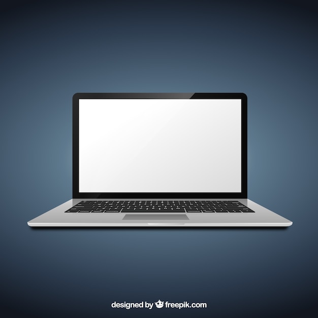 Macbook pro realista | Vector Premium