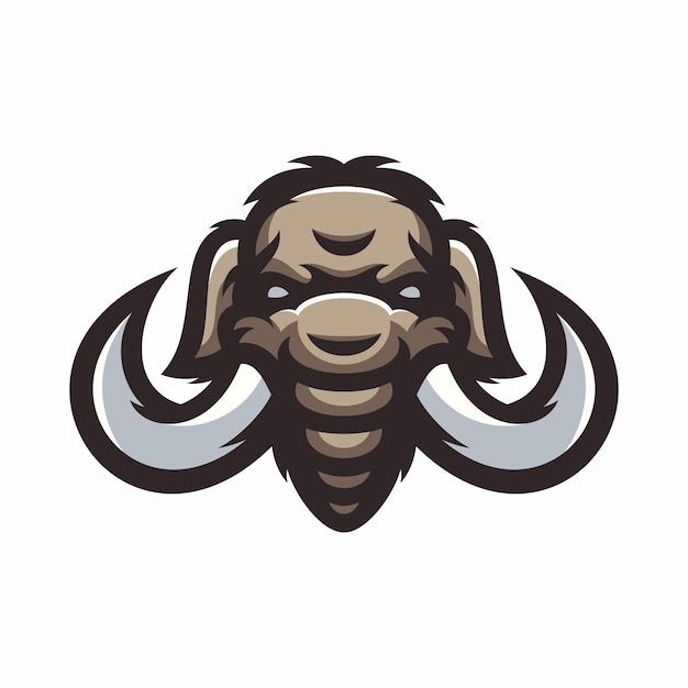 Mammoth Vector Logo Icono Ilustraci N Mascota Vector Premium