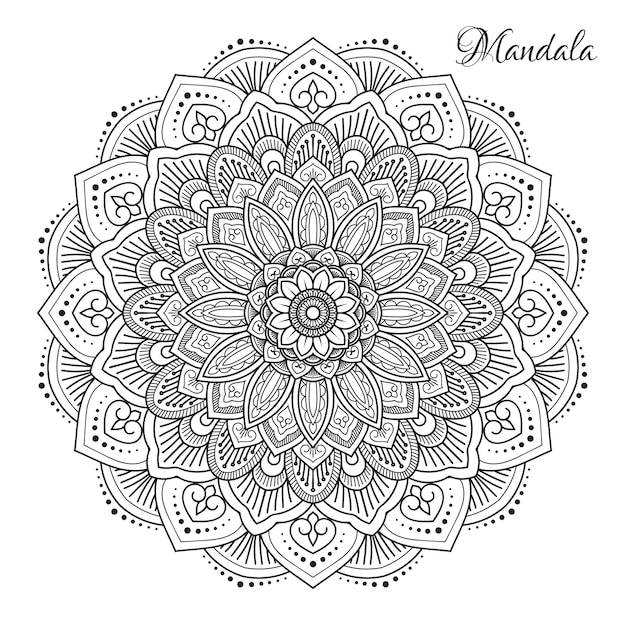 Mandala De Flores Vector Premium 4755