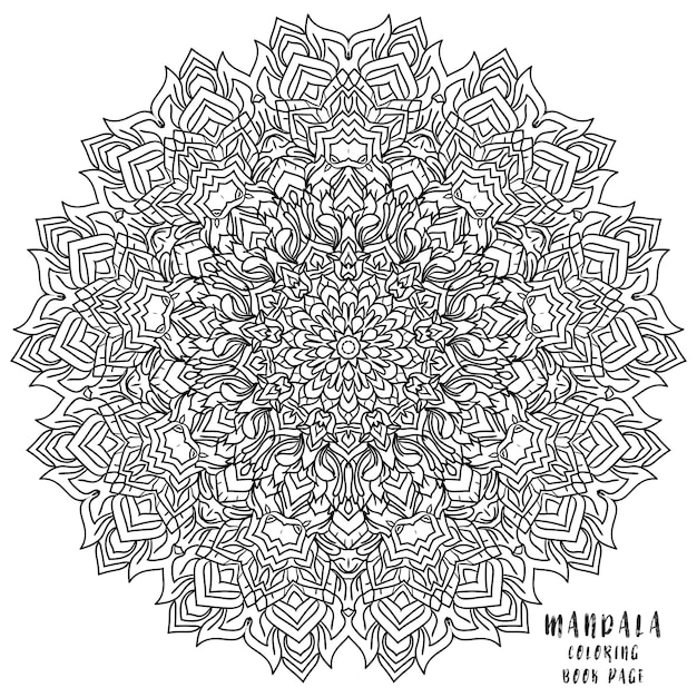 Mandala indian floral medallion pattern.for página de ...