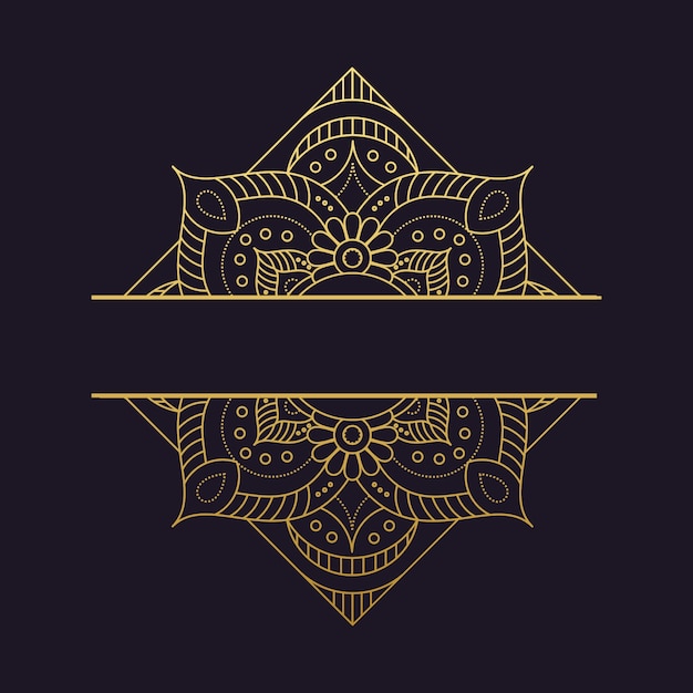 Mandala-vector logo / icono de la ilustración | Vector Premium