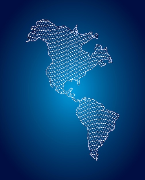 Mapa De Am Rica Latina Vector Premium