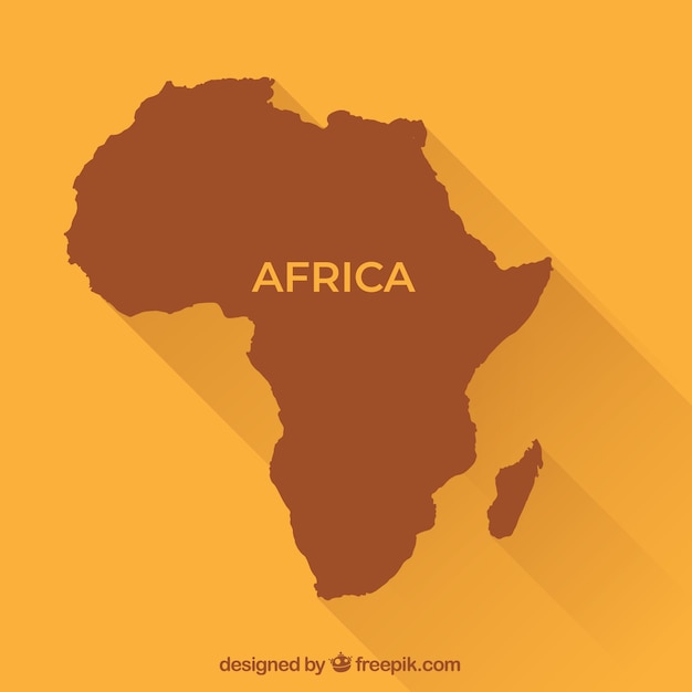 Mapa De Africa En Estilo Plano Vector Gratis Images