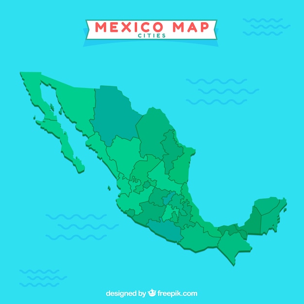 Mapa De Mexico Vector Gratis