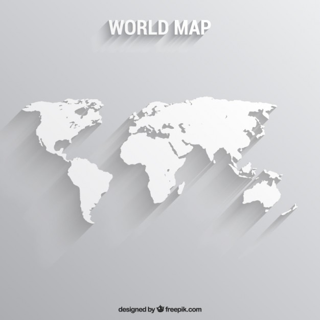 Mapa En Blanco Del Mundo El Blanco Del Mapa De Mundo Vector De Images