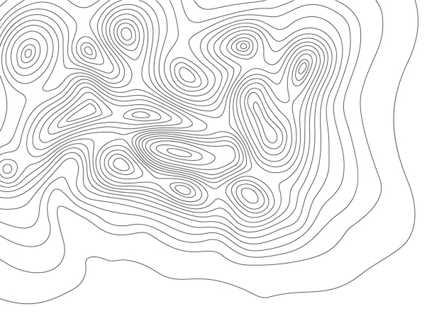 Mapa Topográfico Cartografía Montañas Contornos Mapas De Elevación Y Topología De Contornos De 7992