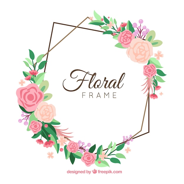 Marco creativo floral | Descargar Vectores gratis