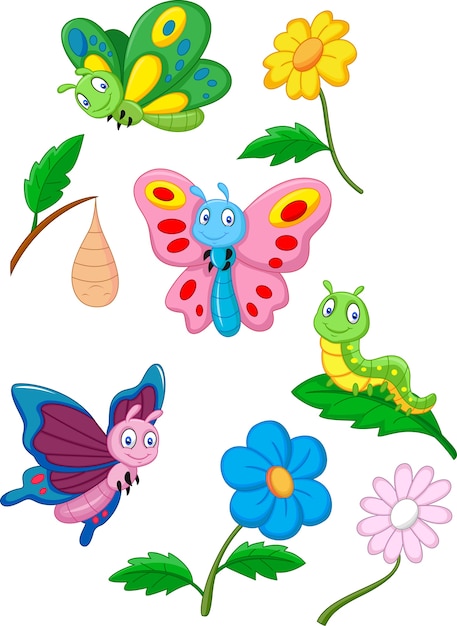 Mariposa dibujo animacion, bebe, insectos, flor, dibujos animados png |  PNGWing