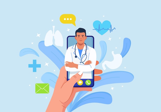 Médico En Línea Medicina Virtual Aplicación Móvil Para Llamar Al Médico Pregúntele Al Médico 9864