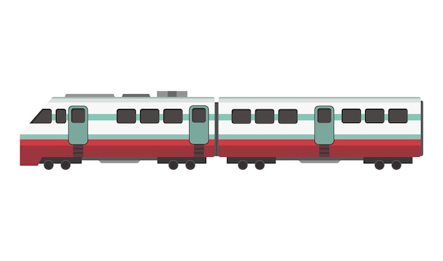 Metro De Dibujos Animados O Tren De Alta Velocidad Vector Premium