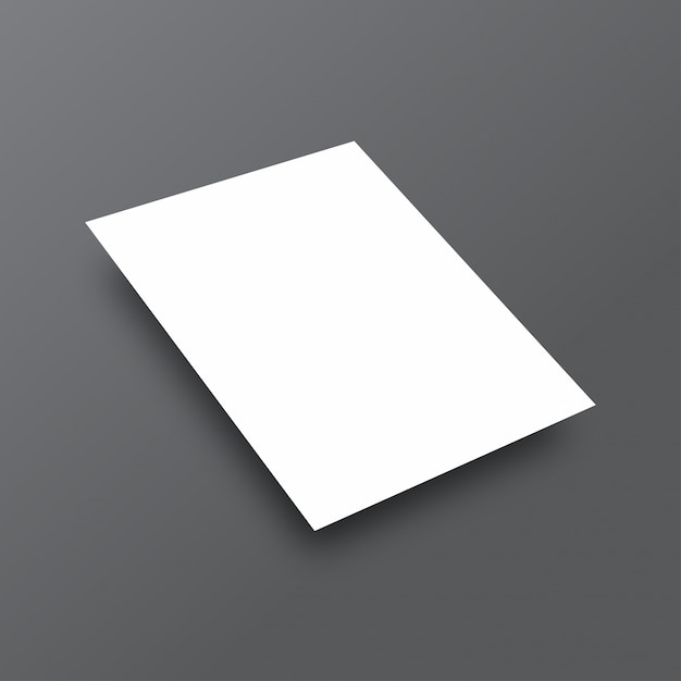 Download Mockup blanco simple | Vector Gratis