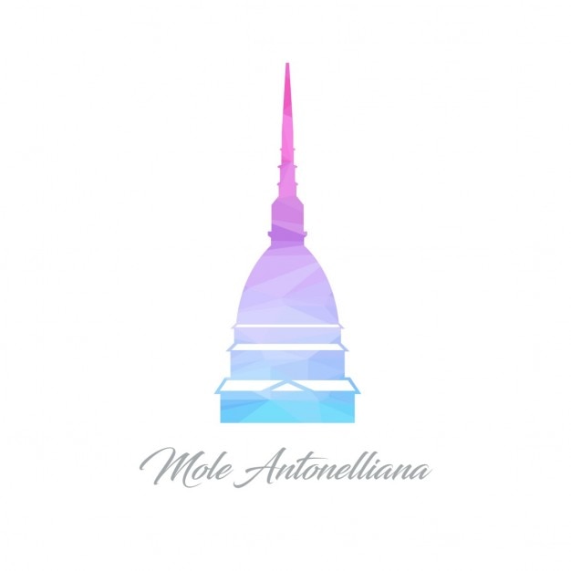 Mole antonelliana, poligonal | Vector Gratis