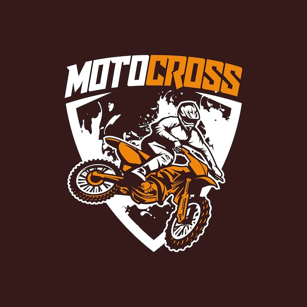 Moto cross logo vector | Descargar Vectores Premium