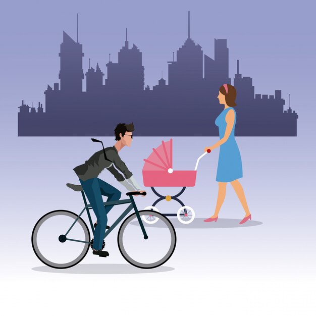bebita paseo en bici