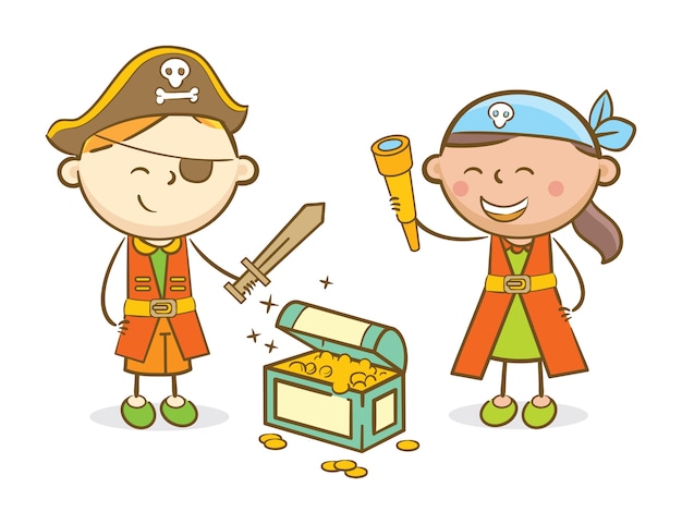 Resultado de imagen para niÃ±os jugando a los piratas