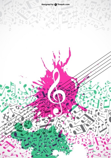 Notas Musicales De Colores