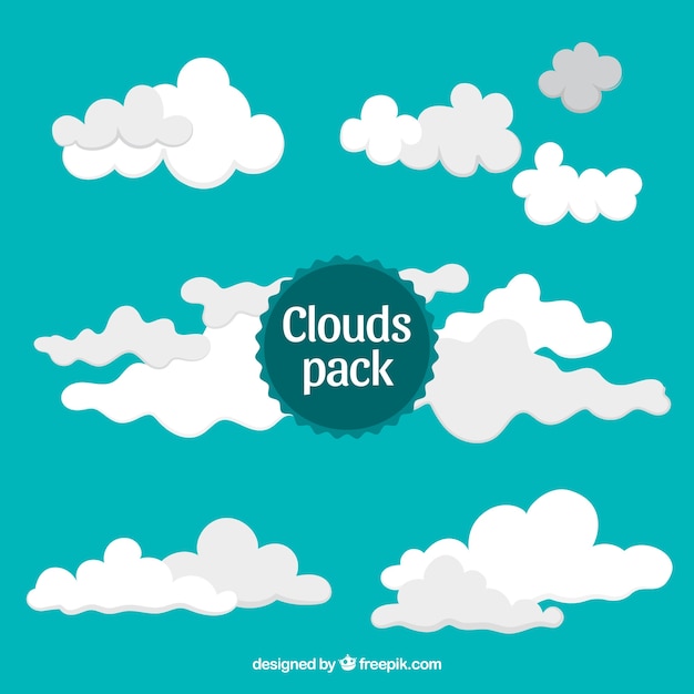Nubes de dibujos animados | Descargar Vectores gratis