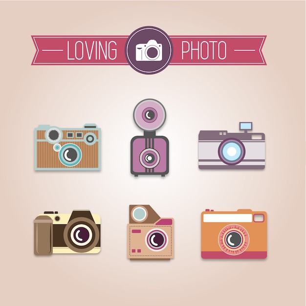 Download Pack de cámaras de fotos | Descargar Vectores gratis