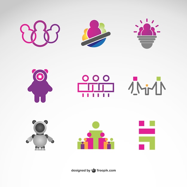 Download Pack de logos gratis para descarga | Descargar Vectores gratis