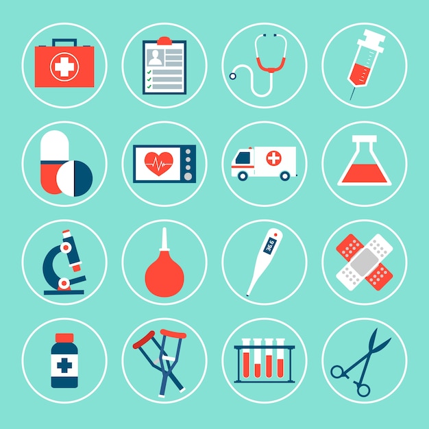 Download Pack de iconos médicos | Vector Gratis