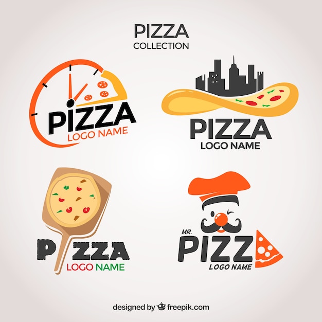 Imagenes De Logo Pizza Vectores Fotos De Stock Y Psd Gratuitos