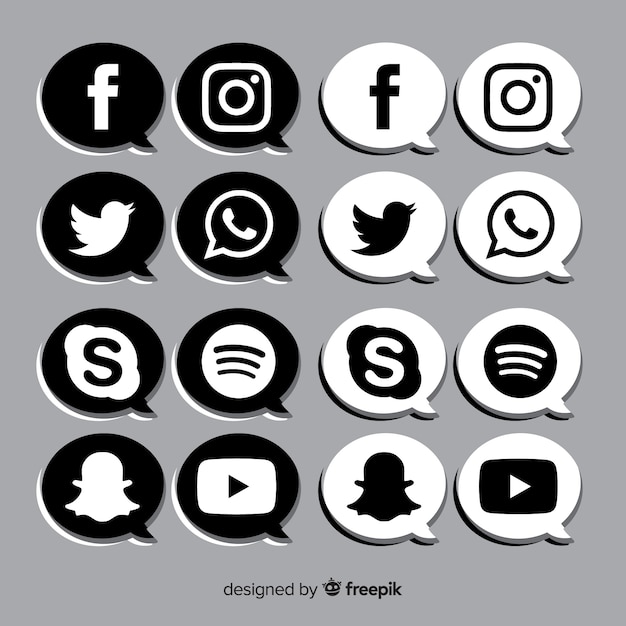 Lista 96 Foto Logos De Redes Sociales En Vectores Alta Definición