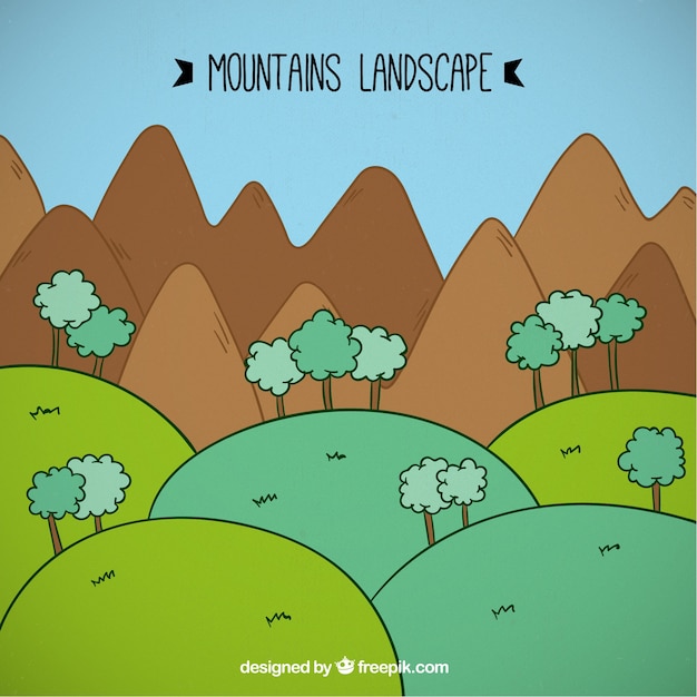 Lista 98+ Imagen De Fondo Dibujos De Paisajes Con Montañas Actualizar