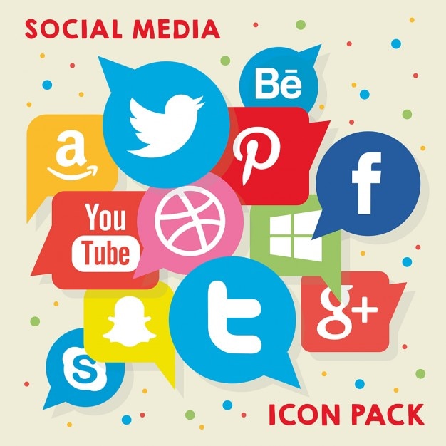 Paquete de logos de redes sociales | Vector Gratis