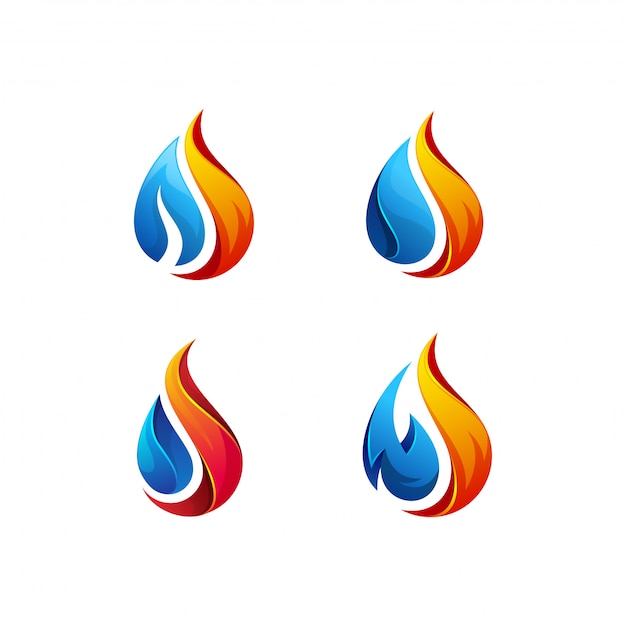 Paquete De Logotipo De Petroleo Y Gas Vector Premium