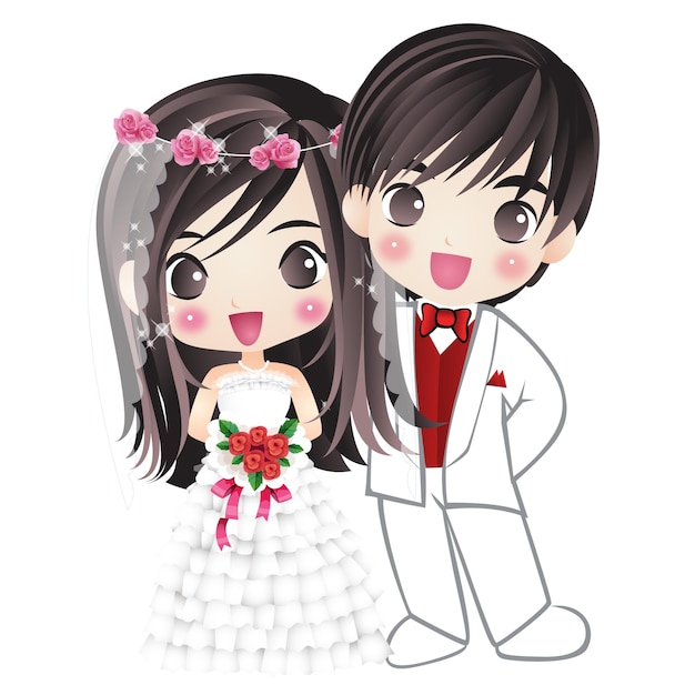 Pareja Casada Marido Y Mujer Felicidad Pareja Personaje De Dibujos Animados Dibujo Manga Anime 3361