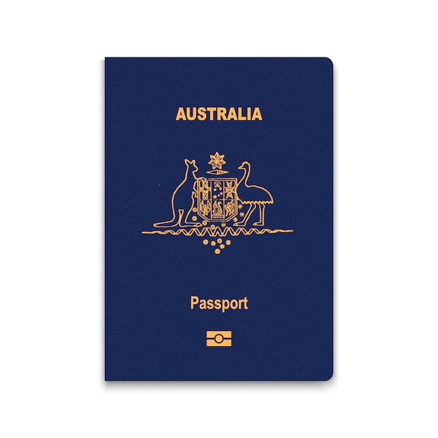 Pasaporte de australia Vector Premium