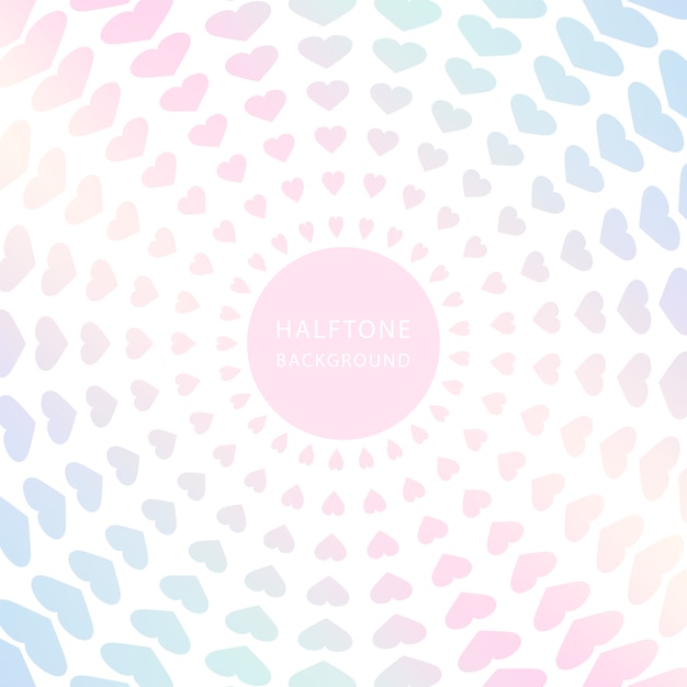 Patrón De Corazón Pastel Vector Premium