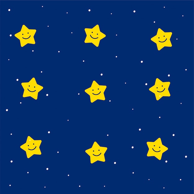 Patrón de estrellas lindas para niños | Vector Gratis