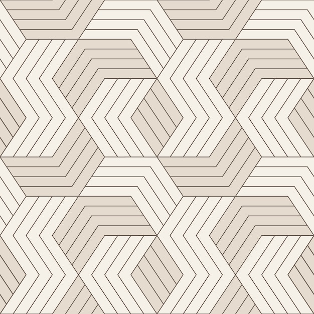 Patrón transparente de vector patrones sin fisuras con líneas geométricas simétricas. repetición de mosaicos geométricos. Vector Premium